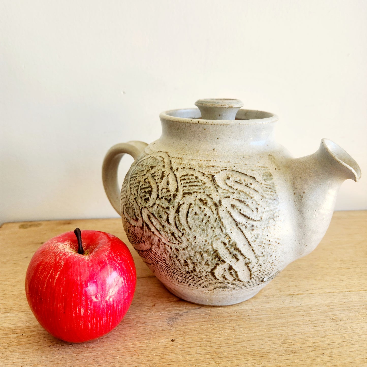 Handmade Pottery Teapot 9"H 13" W