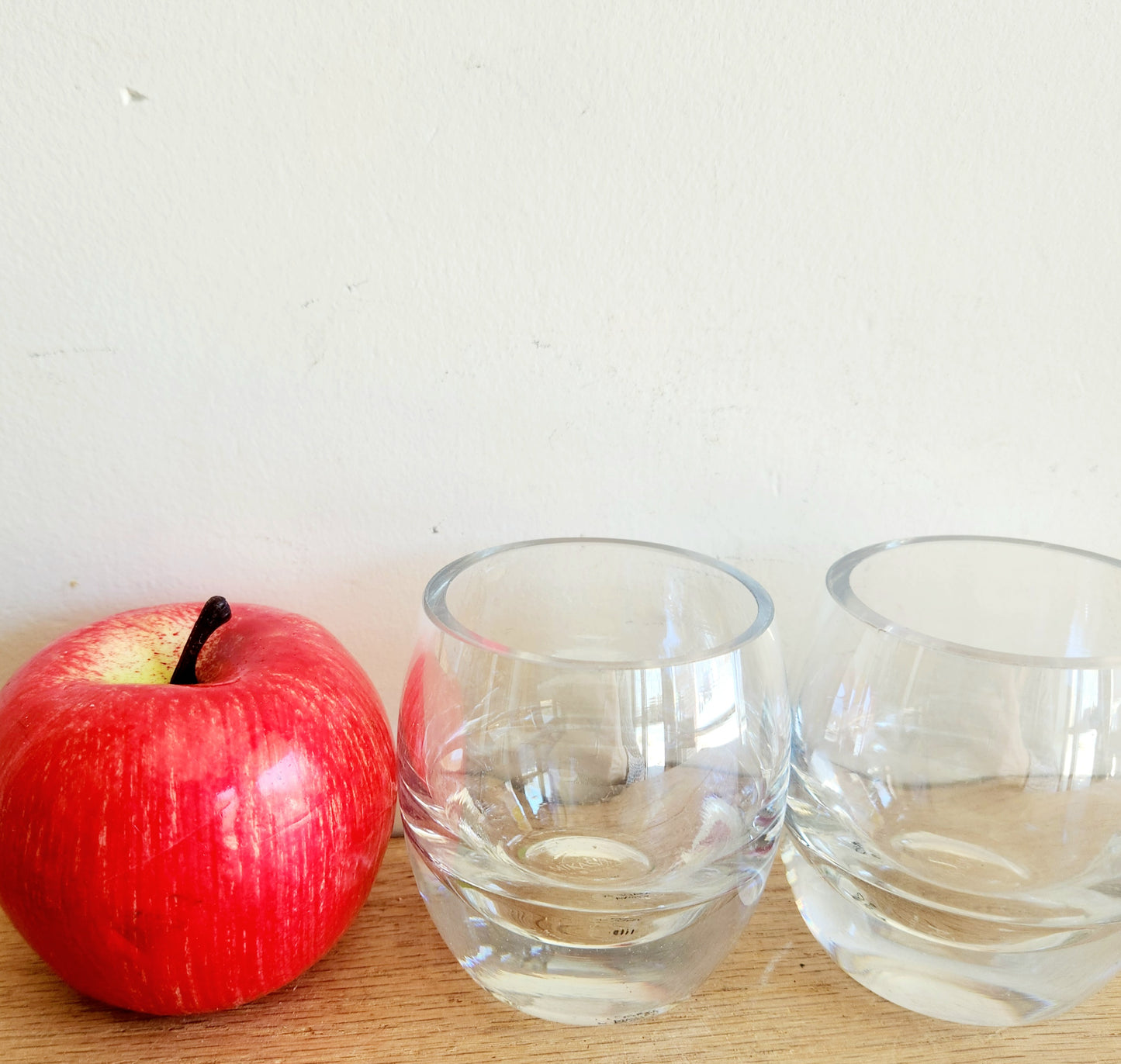 Mikasa Crystal Glass Votives Holders Set of 2