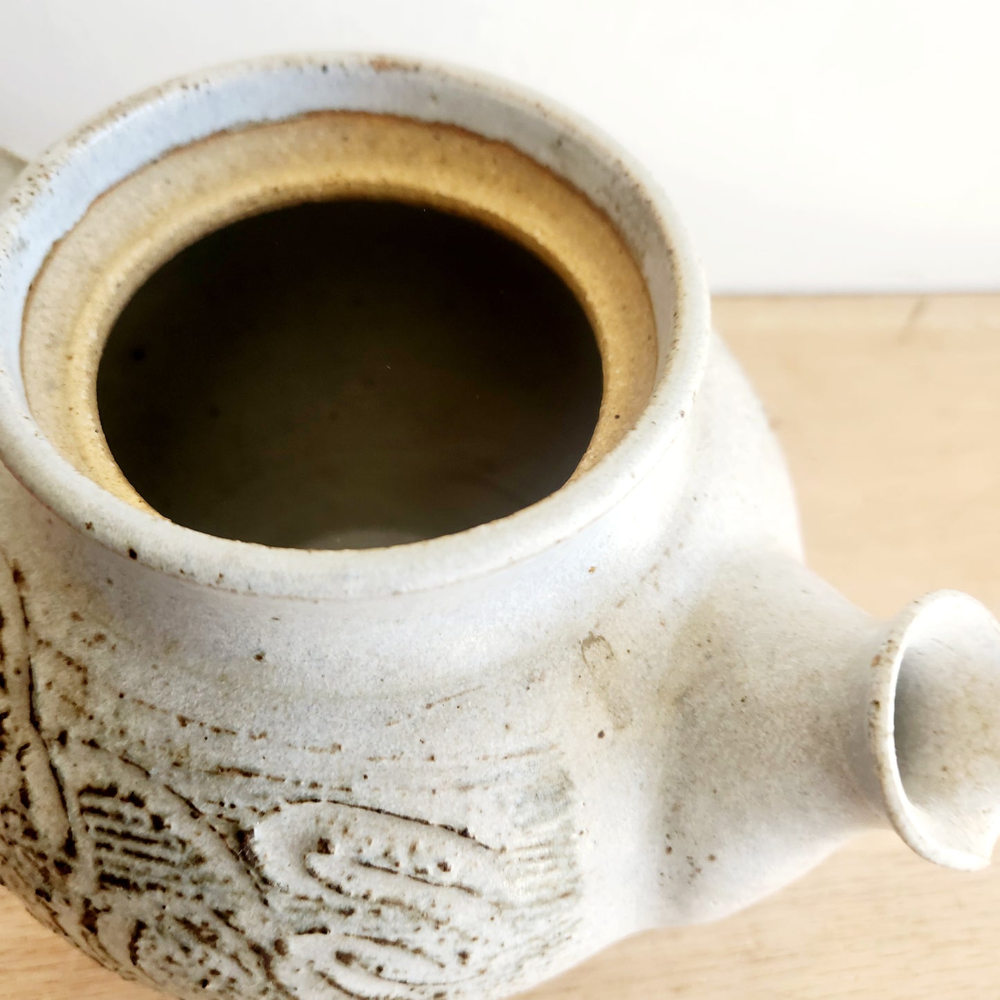 Handmade Pottery Teapot 9"H 13" W
