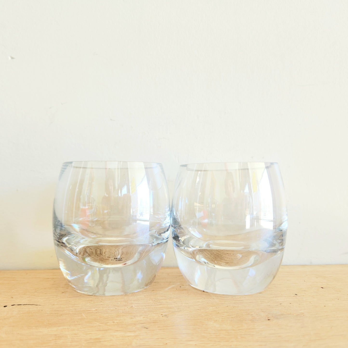 Mikasa Crystal Glass Votives Holders Set of 2