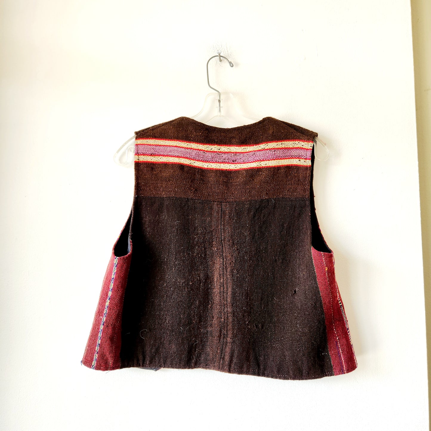 Vintage Crop Fit Open Woven Vest - approx S