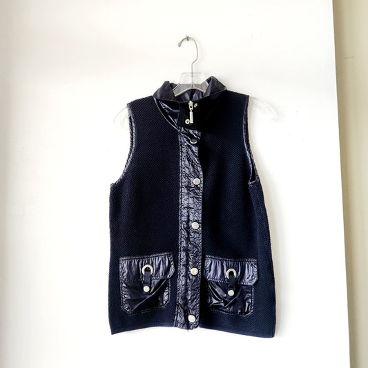 Gerry Weber Navy Knit Vest with Pockets - approx S