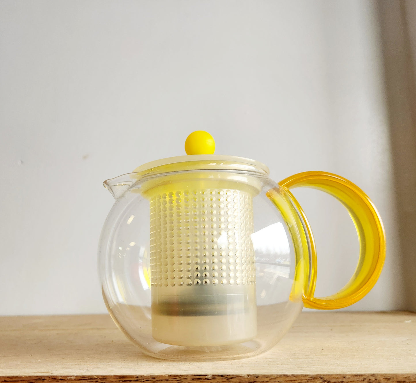1990's Bodum Glass Plastic Infuser Teapot Single Serve