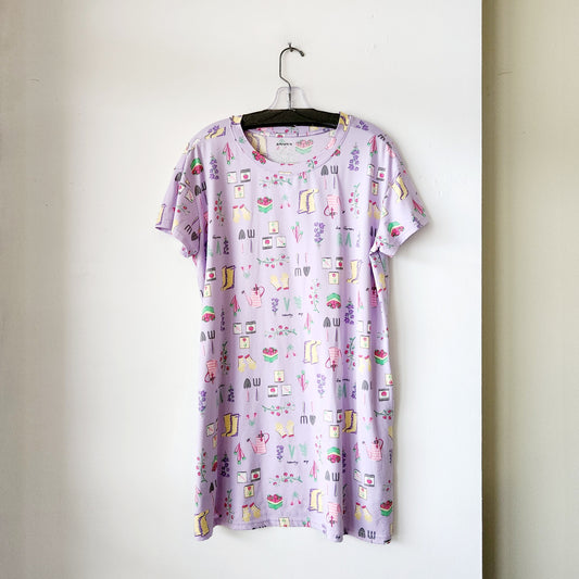 Joyspun Garden Motif Nightgown - S/M