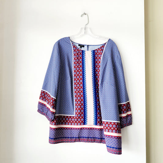 Talbots Pattern Top - 1X
