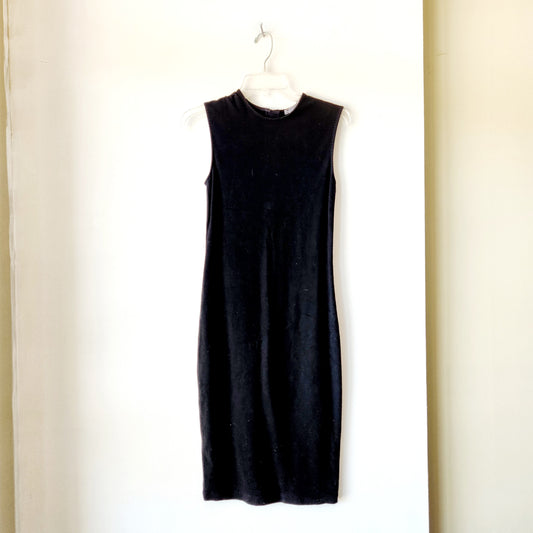 Vince. Black Fine Knit Pencil Dress - XS