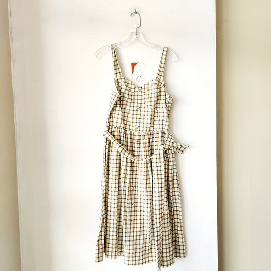J.O.A. Plaid Fit & Flare Dress - L - New