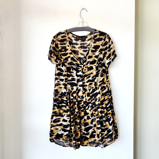 Minkpink Abstract Leopard Minidress - S