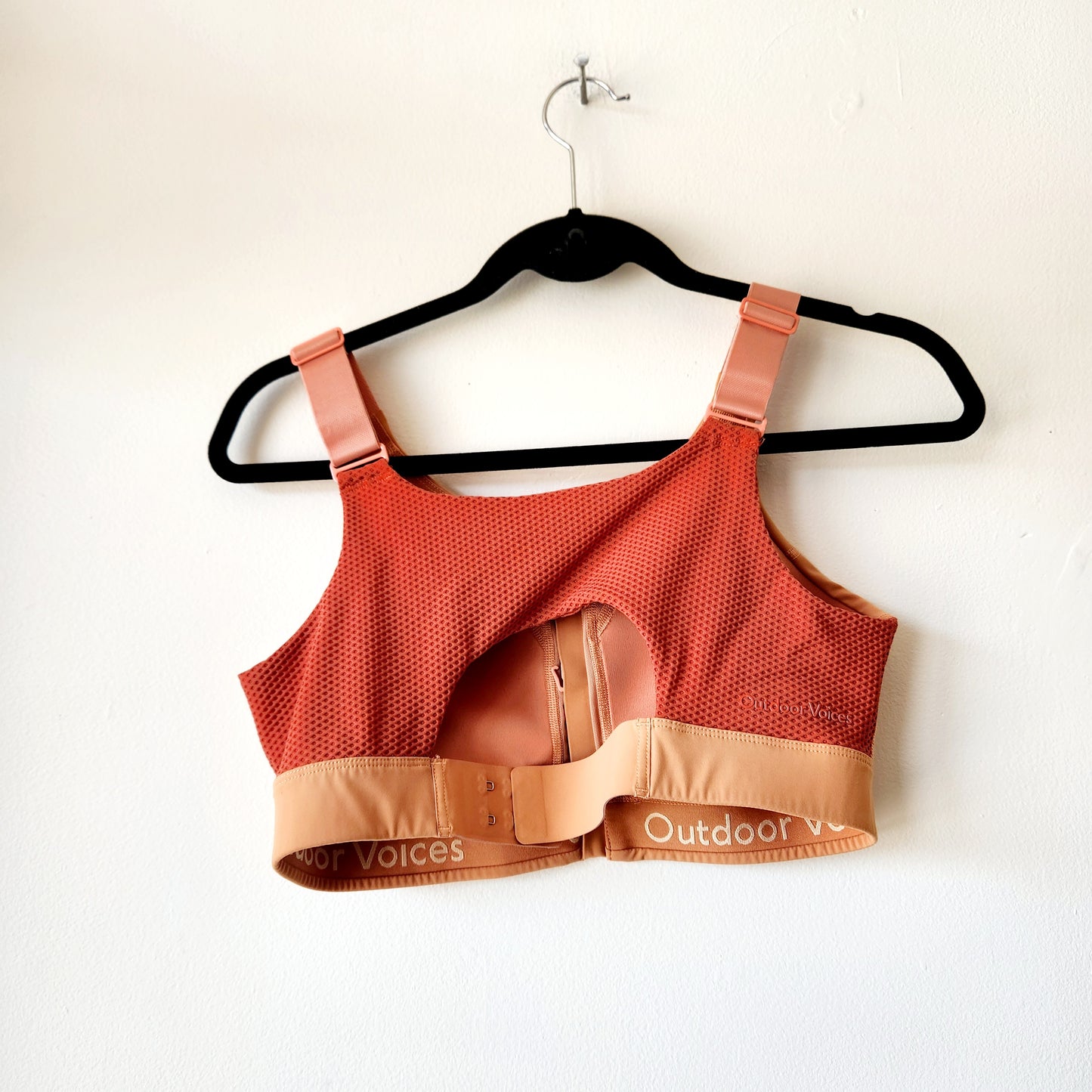 Outdoor Voices Zip Front Sports Bra - L/XL D Cup