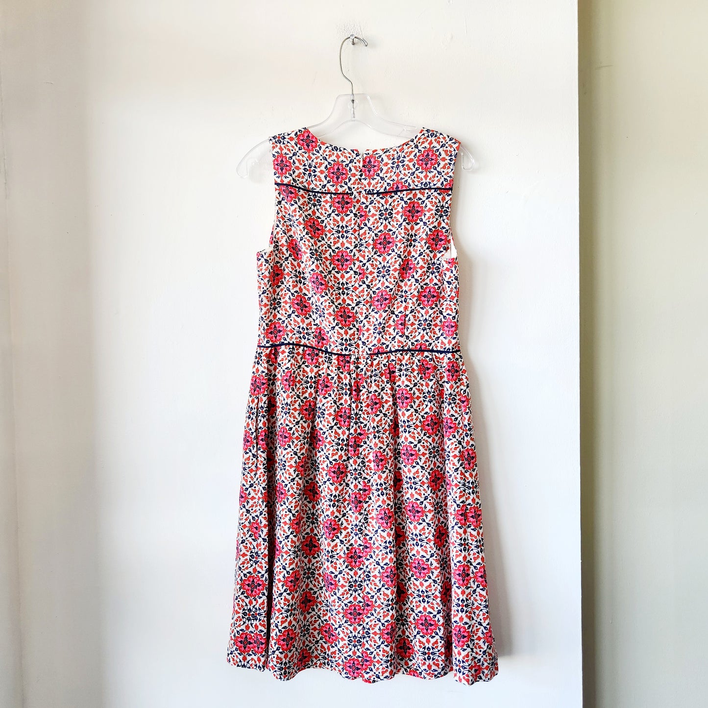 J Crew 100% Silk Pattern Sleeveless Dress - size 8