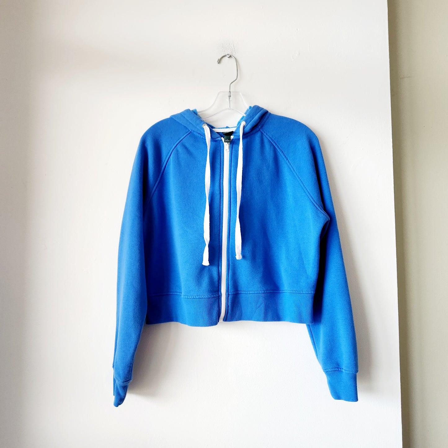 Wild Fable Bright Blue Crop Hoodie - S