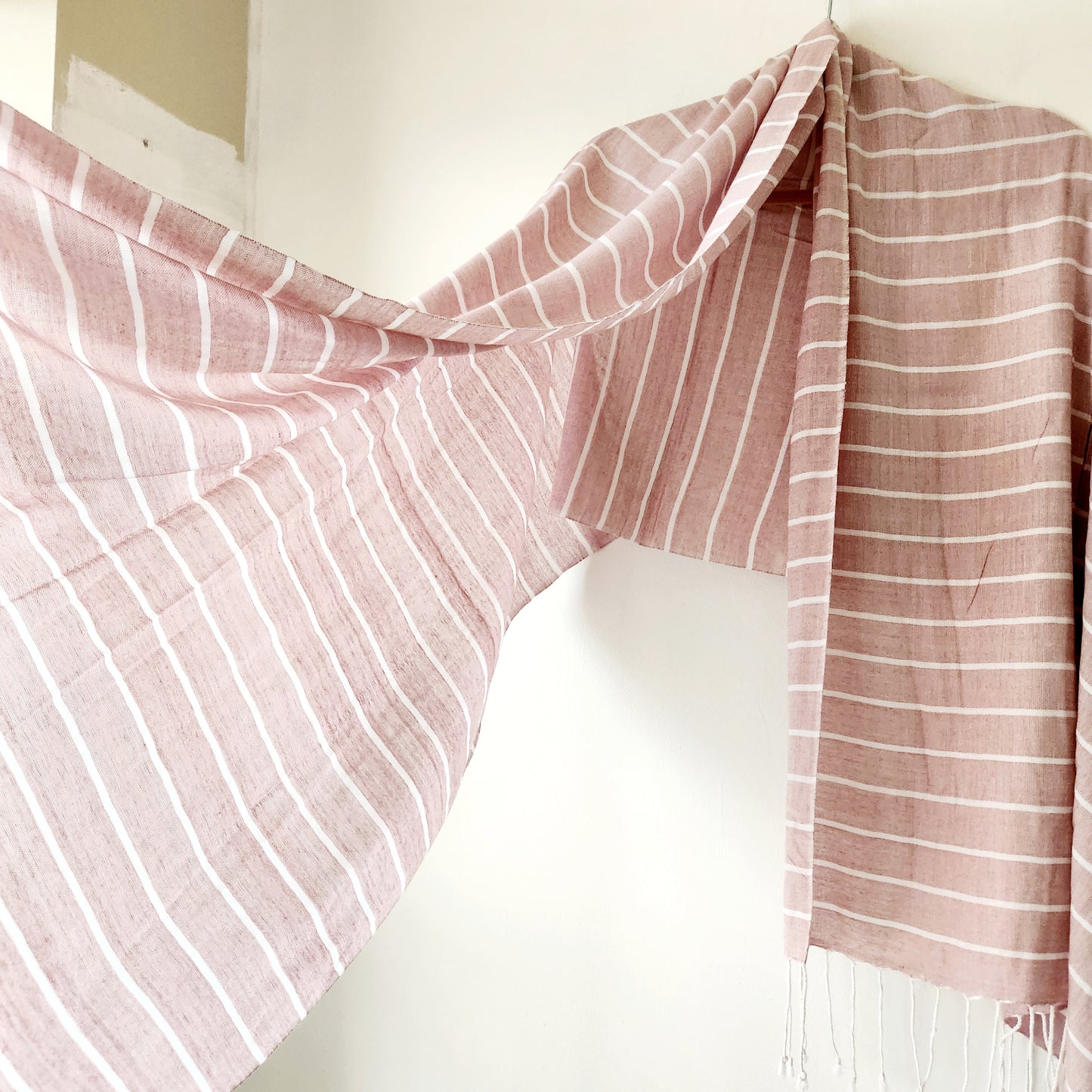 Lightweight Shawl with Stripes