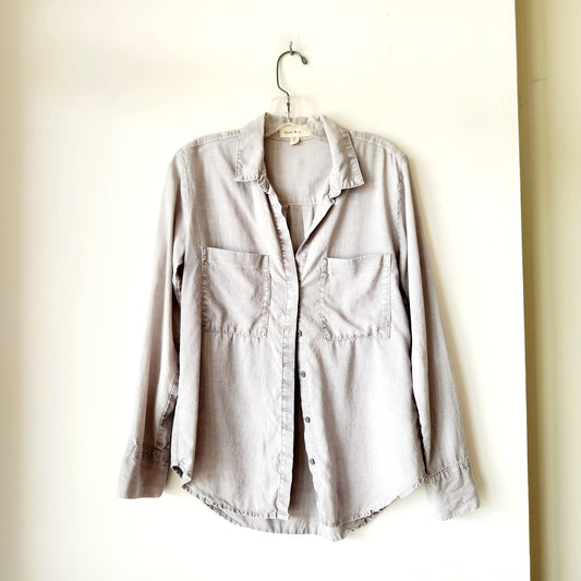 Cloth & Stone Gray Button Up Shirt - XS