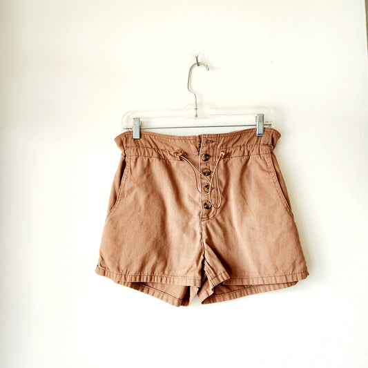 BDG High Rise Button Fly Shorts with Drawstring - S