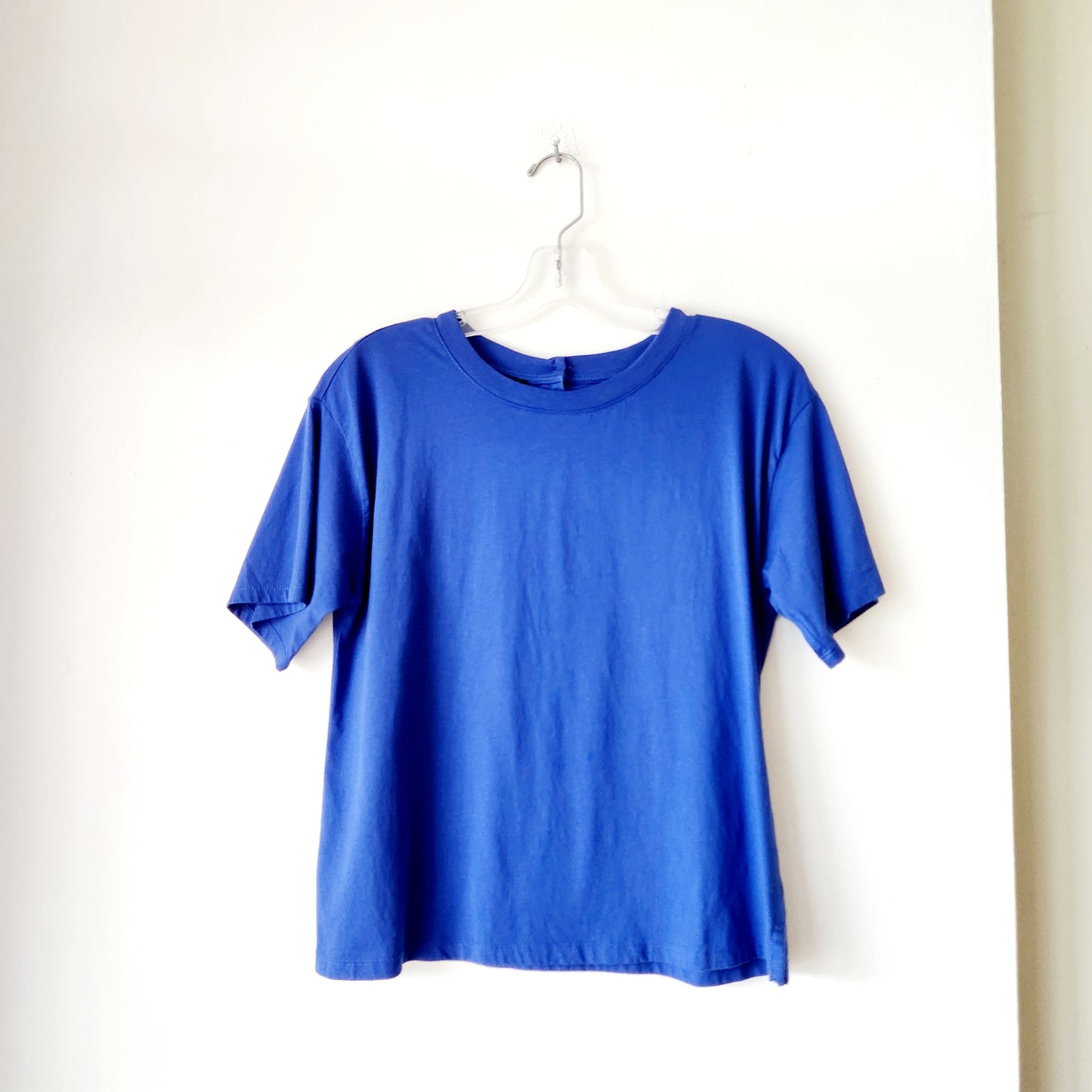 Talbots 100% Pima Cotton Tee with Button Detail - M Petite