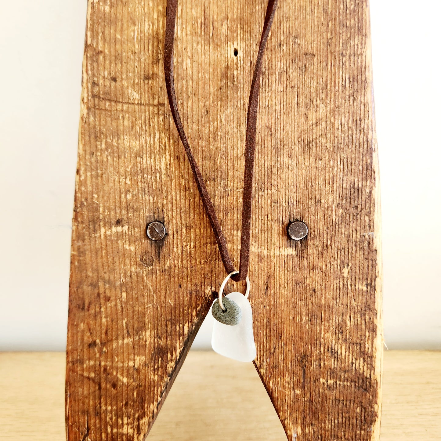 Sea Glass & Worry Stone Necklace
