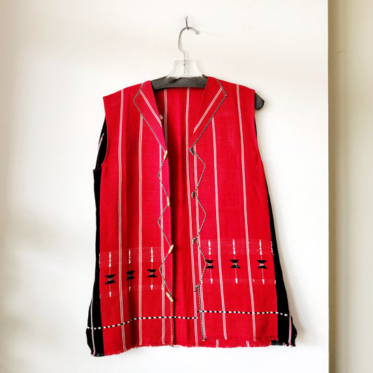 Vintage Woven Vest - approx M