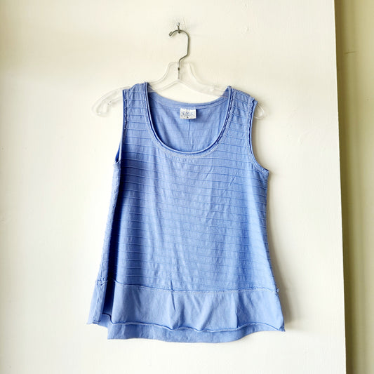 C.M.C. by Color Me Cotton 100% Cotton Periwinkle Tank - S