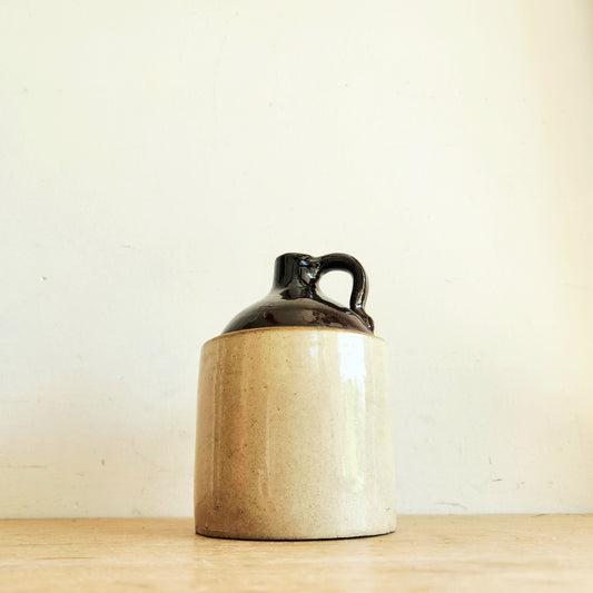 Antique Stoneware Whiskey Jug 7"