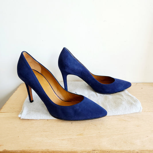 Aquatalia Navy Suede Pumps - size 8.5