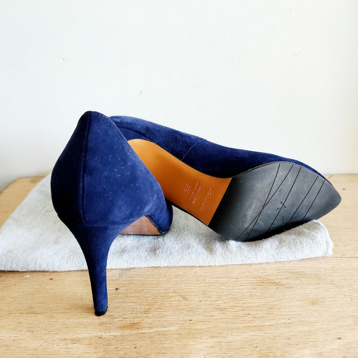 Aquatalia Navy Suede Pumps - size 8.5