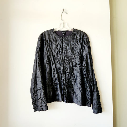 Eileen Fisher 100% Silk Textured Top - M