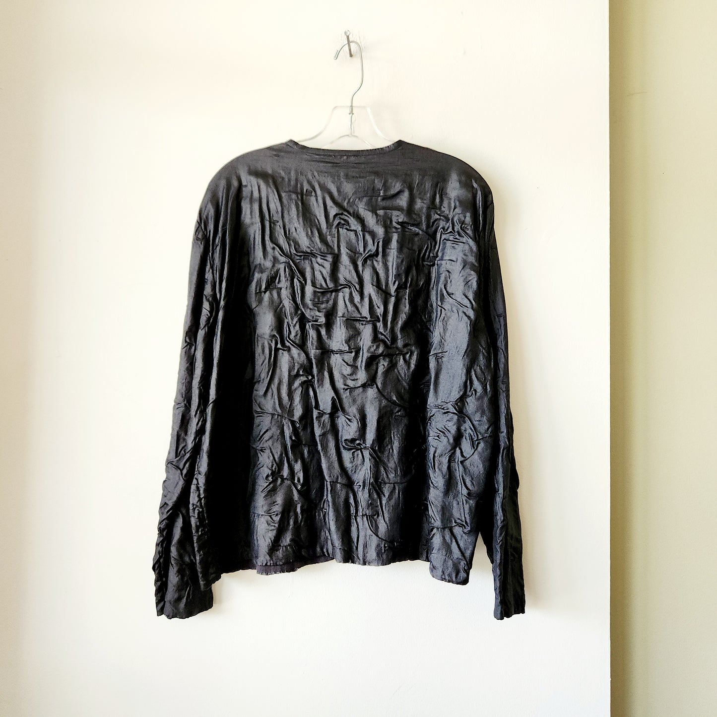 Eileen Fisher 100% Silk Textured Top - M