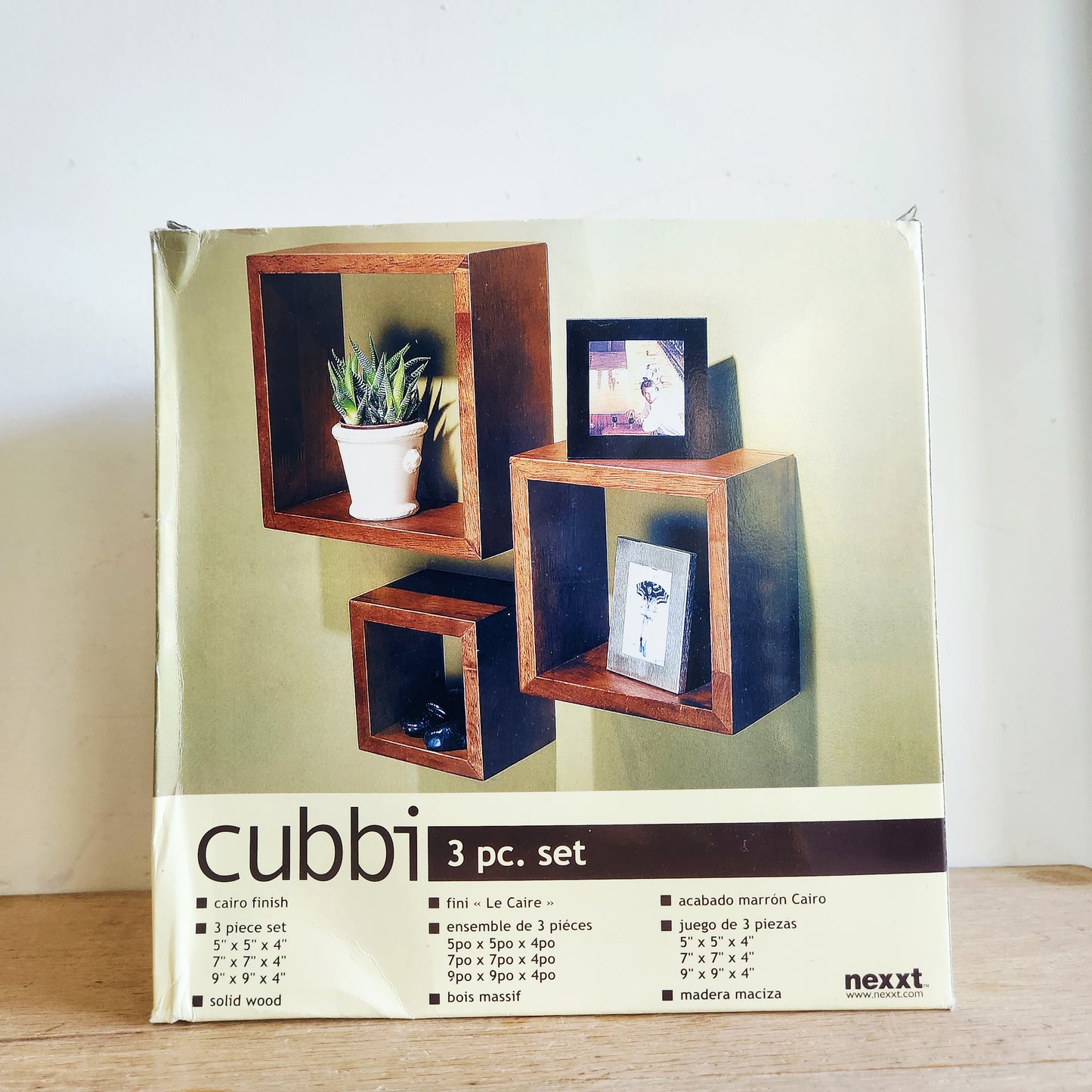 Cubbi 3 Piece Wall Shelf Set NEW