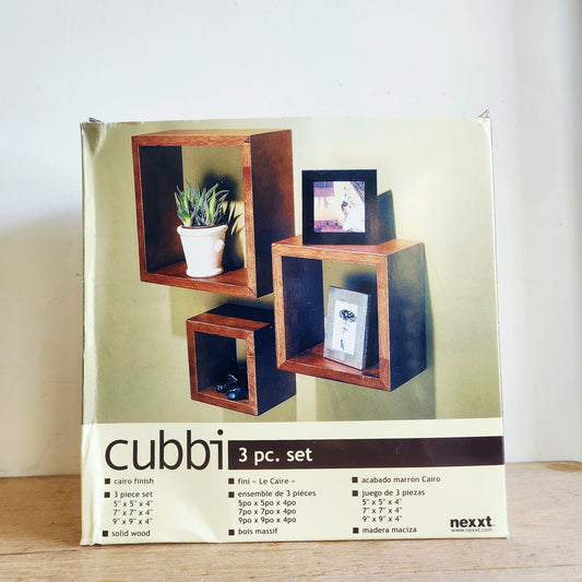 Cubbi 3 Piece Wall Shelf Set NEW