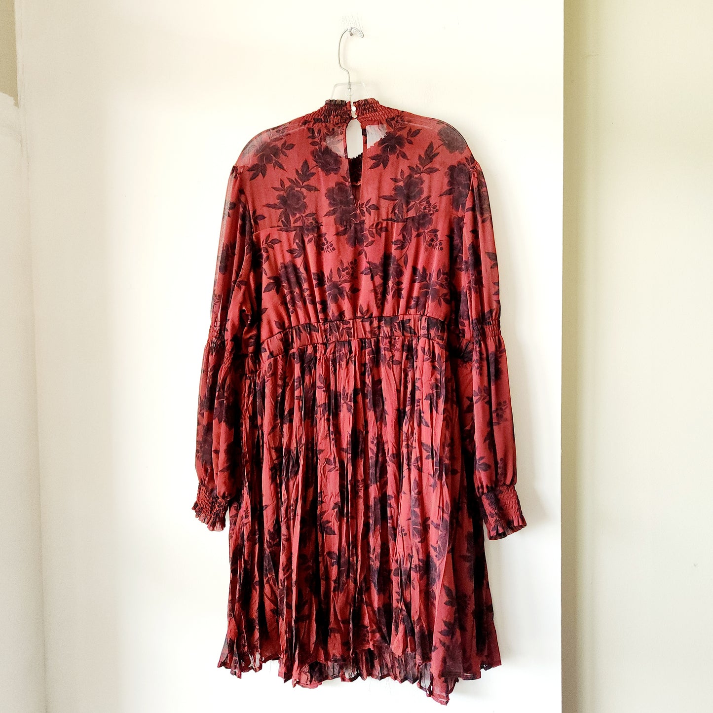 Torrid Pleat Skirt Dress with Semisheer Details - size 2