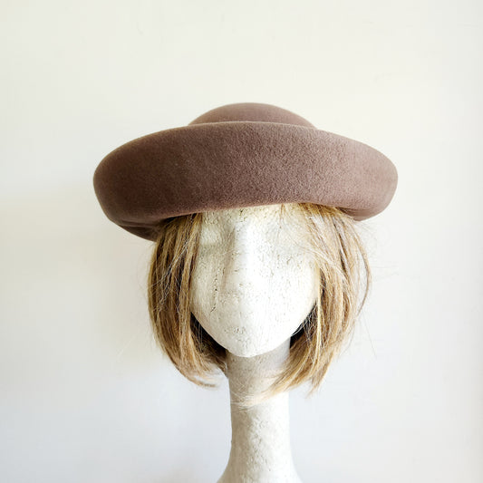 Vintage Hat with Rolled Brim