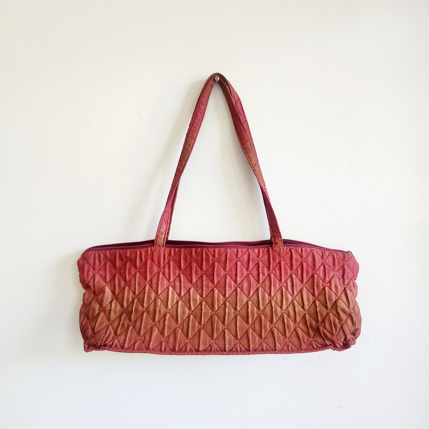Maruca Cloth Zip Top Purse