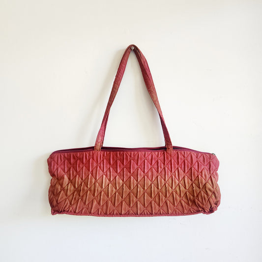 Maruca Cloth Zip Top Purse