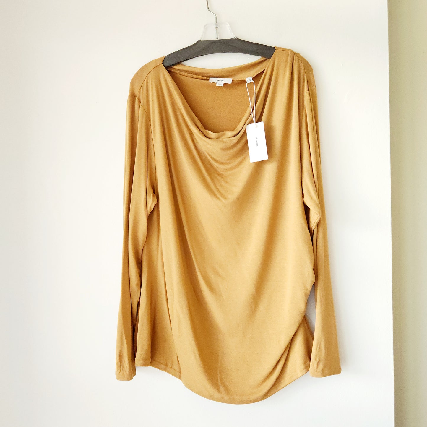Vince. Jersey Cowl Neck Top - 3X - New