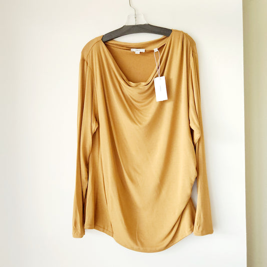 Vince. Jersey Cowl Neck Top - 3X - New