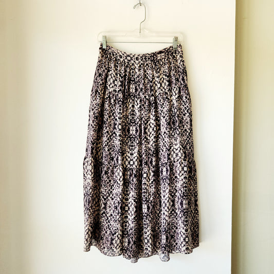 Haute Hippie 100% Silk Tiered Skirt - size 0
