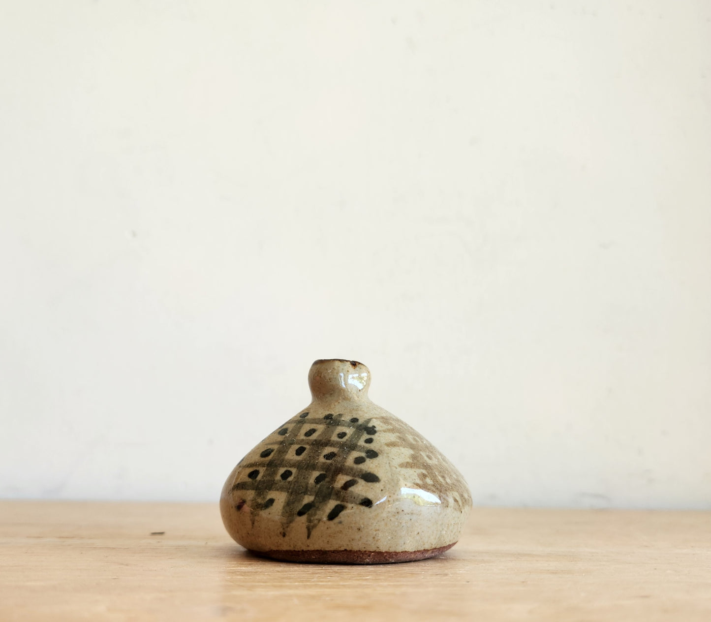 Handmade Pottery Miniature Vase 2"