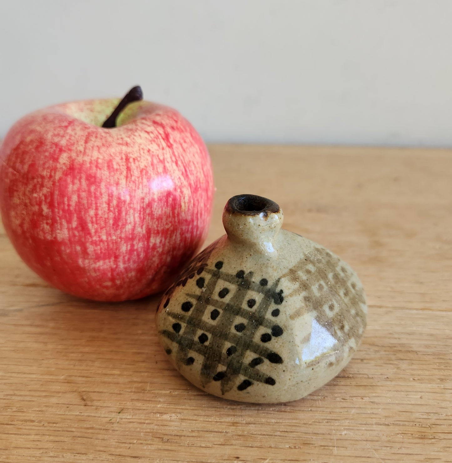 Handmade Pottery Miniature Vase 2"