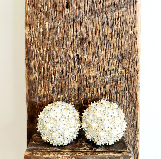 Vintage Oversized Clip On Earrings