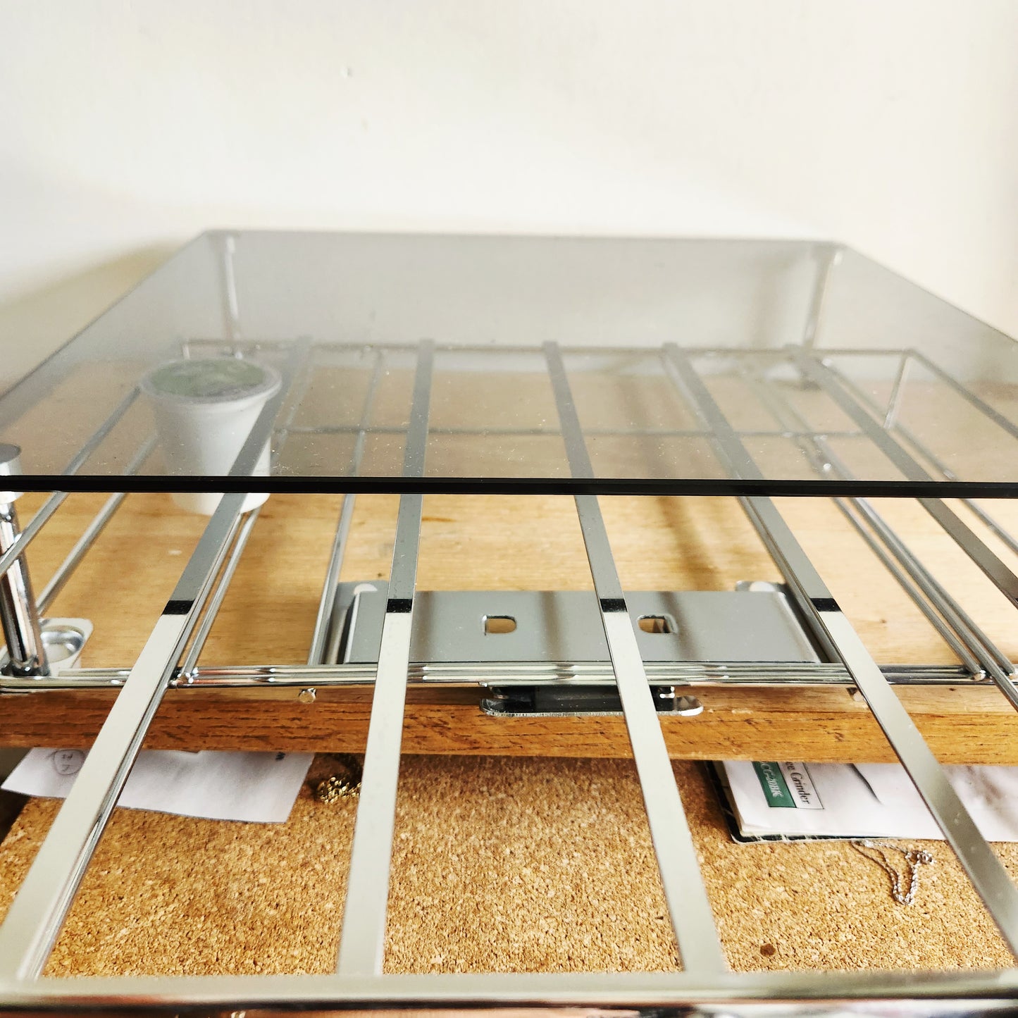 K-Cup Glass Metal Coffee Pod Storage Rack