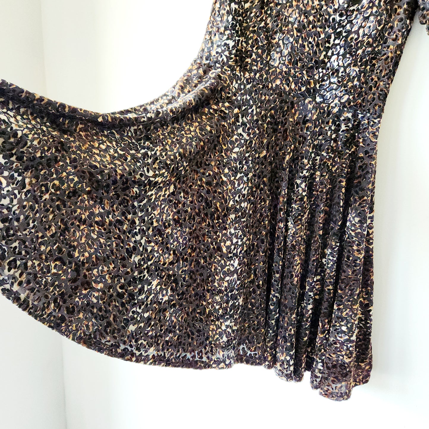 MinkPink Velvet Burnout Fit & Flare Dress - S