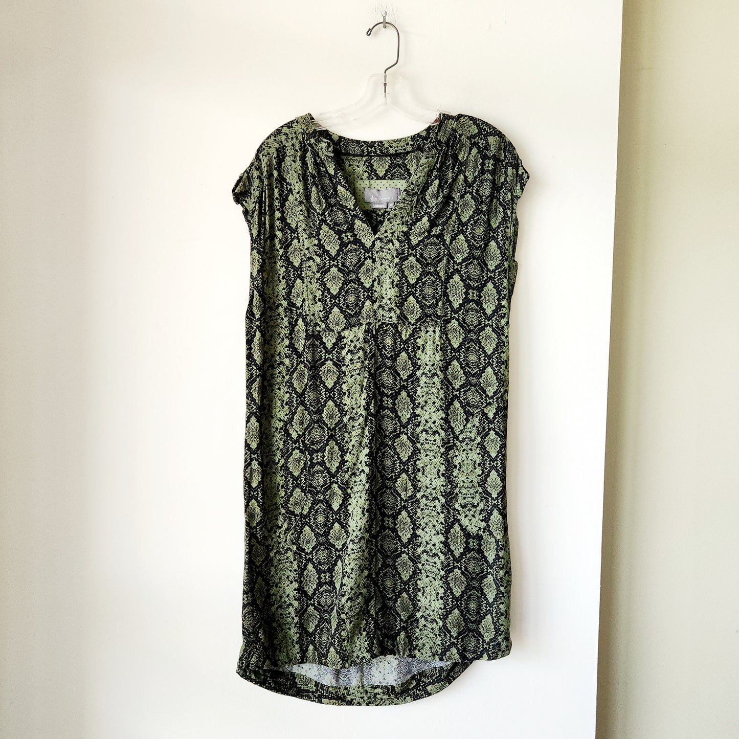 by Anthropologie Snakeskin Print Tunic Dress - XS