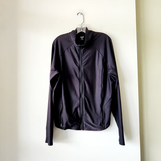 Old Navy Go-Dry PowerSoft Black Zip Up Active Jacket - XXL