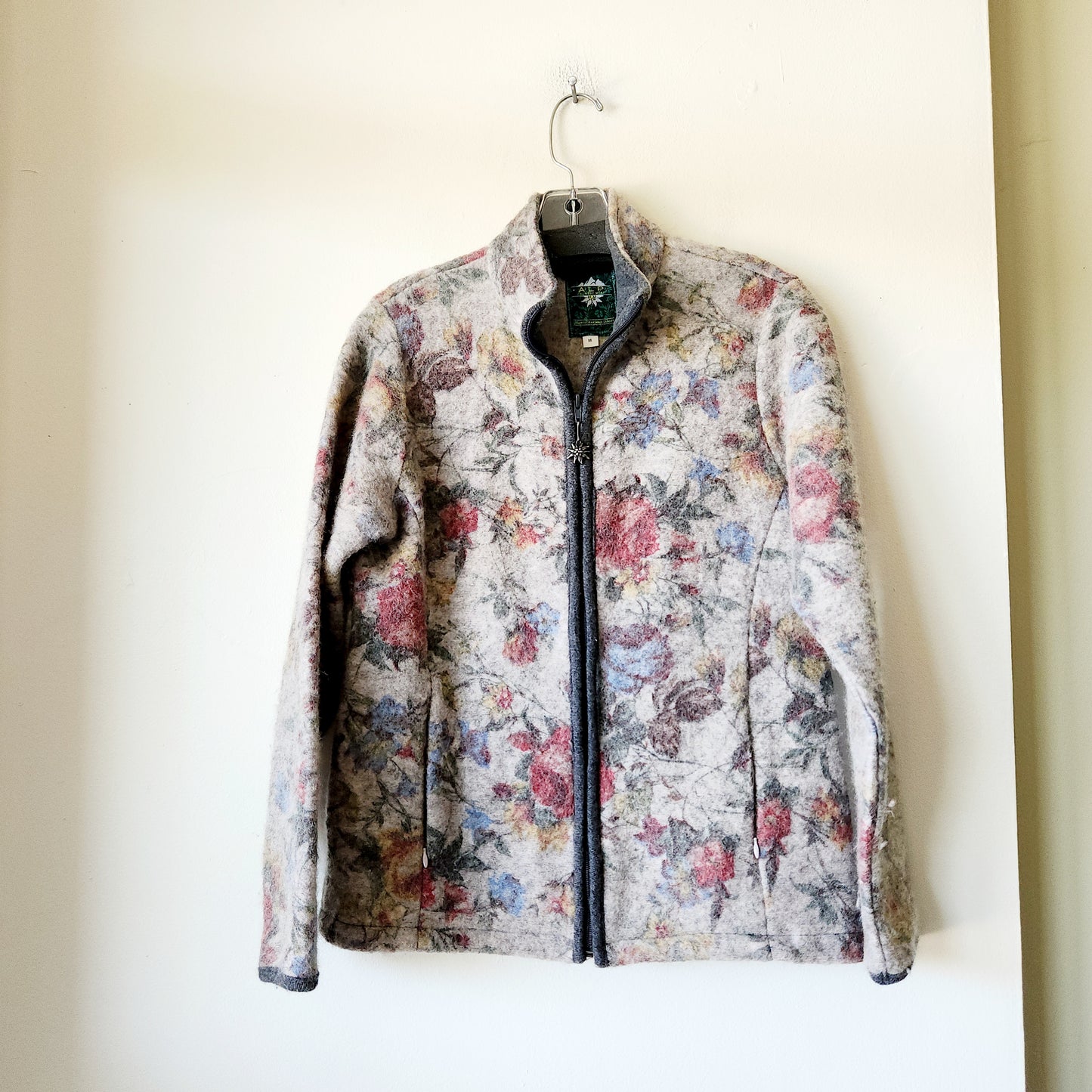 Alp Countrywear Wool Blend Zip Up Jacket - M