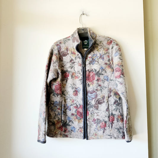 Alp Countrywear Wool Blend Zip Up Jacket - M
