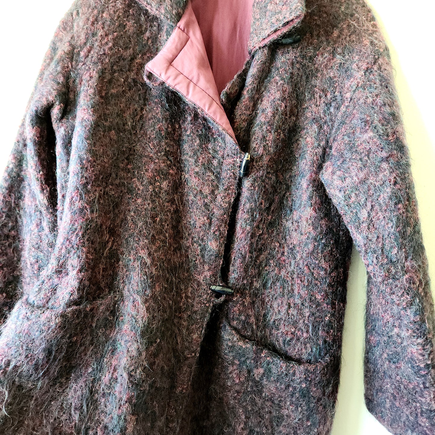 Vintage Mondí Pure New Wool Toggle Button Coat - S