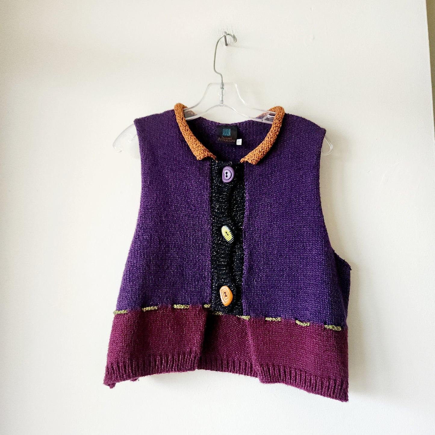 Susan Otterson 100% Cotton Knit Vest - S