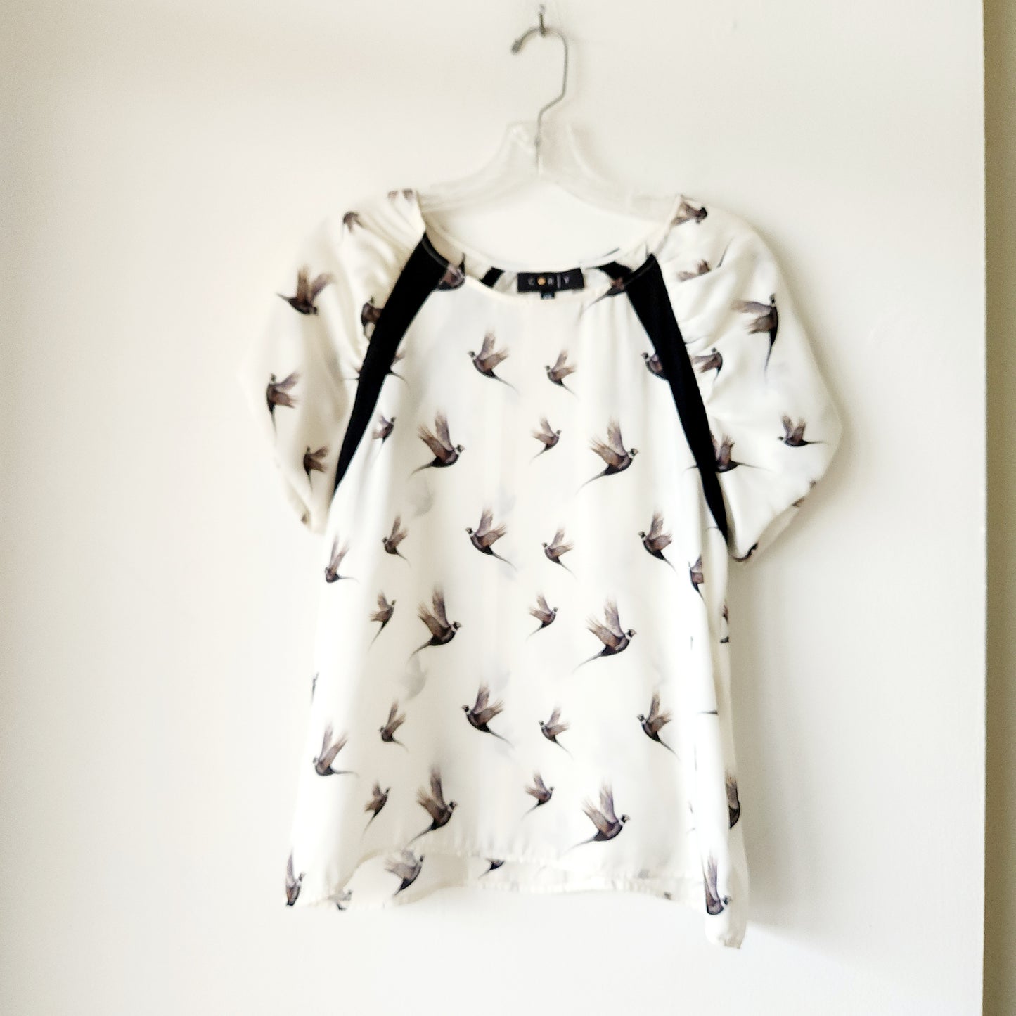 Cory Pheasant Print Top - XS