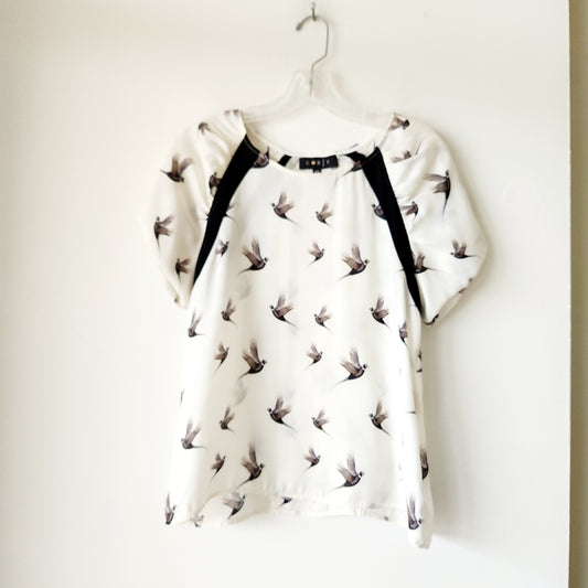 Cory Pheasant Print Top - XS