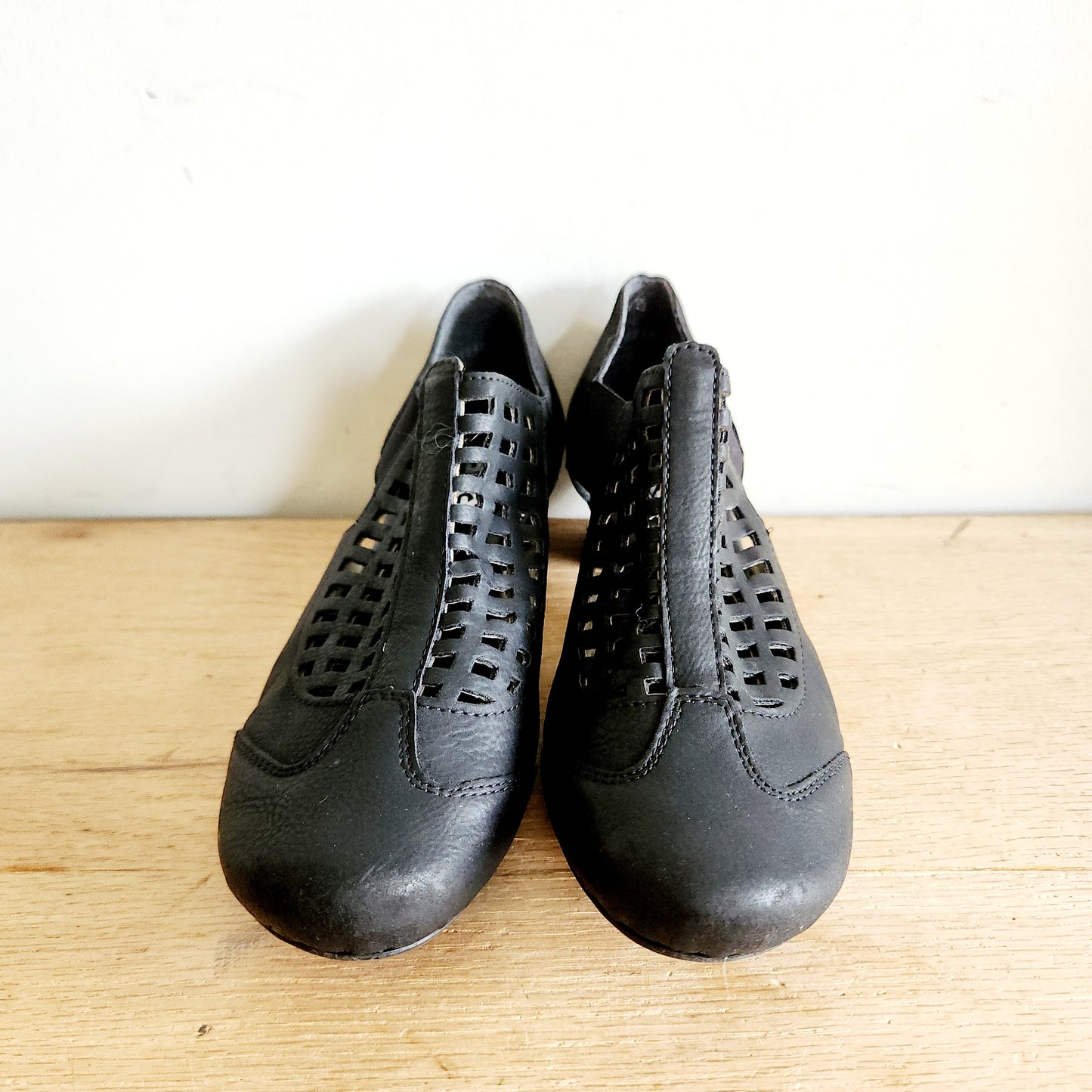 Rieker Black Heels with Cutout Details - size 37